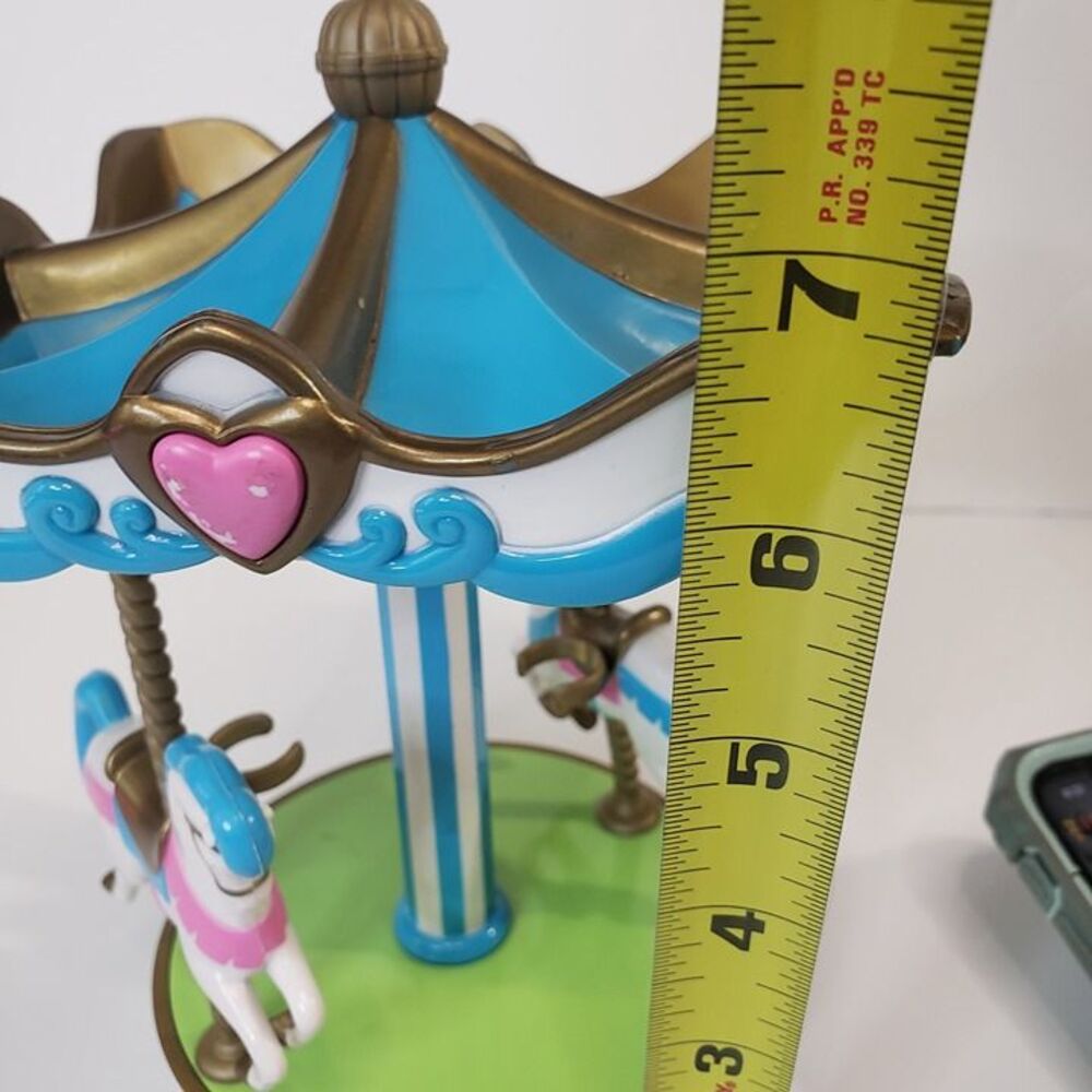 Disney Sleeping Beauty Blue Spinning Doll Carousel Toy Playset - Picture 8 of 9